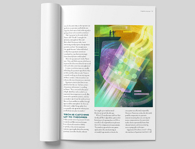 Editorial Illustration for a University Science Magazine abstract alumni article editorial graphic design illustration magazine magic page physics publish quantum research science tech university