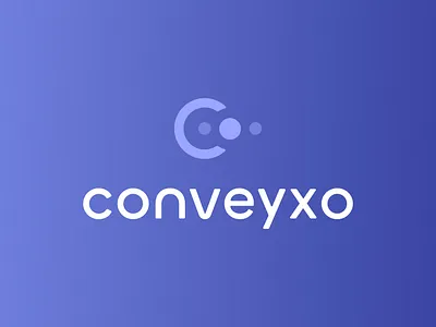 Conveyxo Branding Logo 2 bio biology blue brand branding circle circles clean design gradient graphic design icon logo medical purple round soft tech