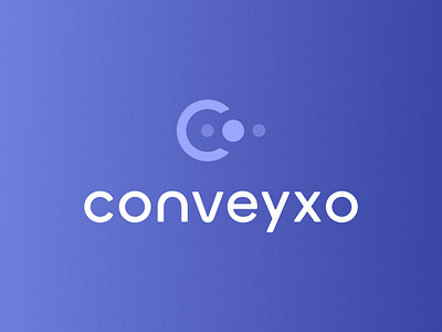 Conveyxo Branding Logo 2 bio biology blue brand branding circle circles clean design gradient graphic design icon logo medical purple round soft tech
