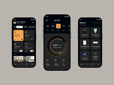 Smart Home Management App Design app design device control home home automation hometech internet of things iot mobile design modern ui remote remote control smart devices smart home smart home app smart house smart living smarthome technology uiux design wireless