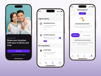 Live Location Sharing Mobile App Design emergency family location family safety app find location geolocation gps tracker ios live location located sharing location sharing location tracker location training mobile app mobile app ui modern ui real time location sharing mobile app tracking ui design uiux