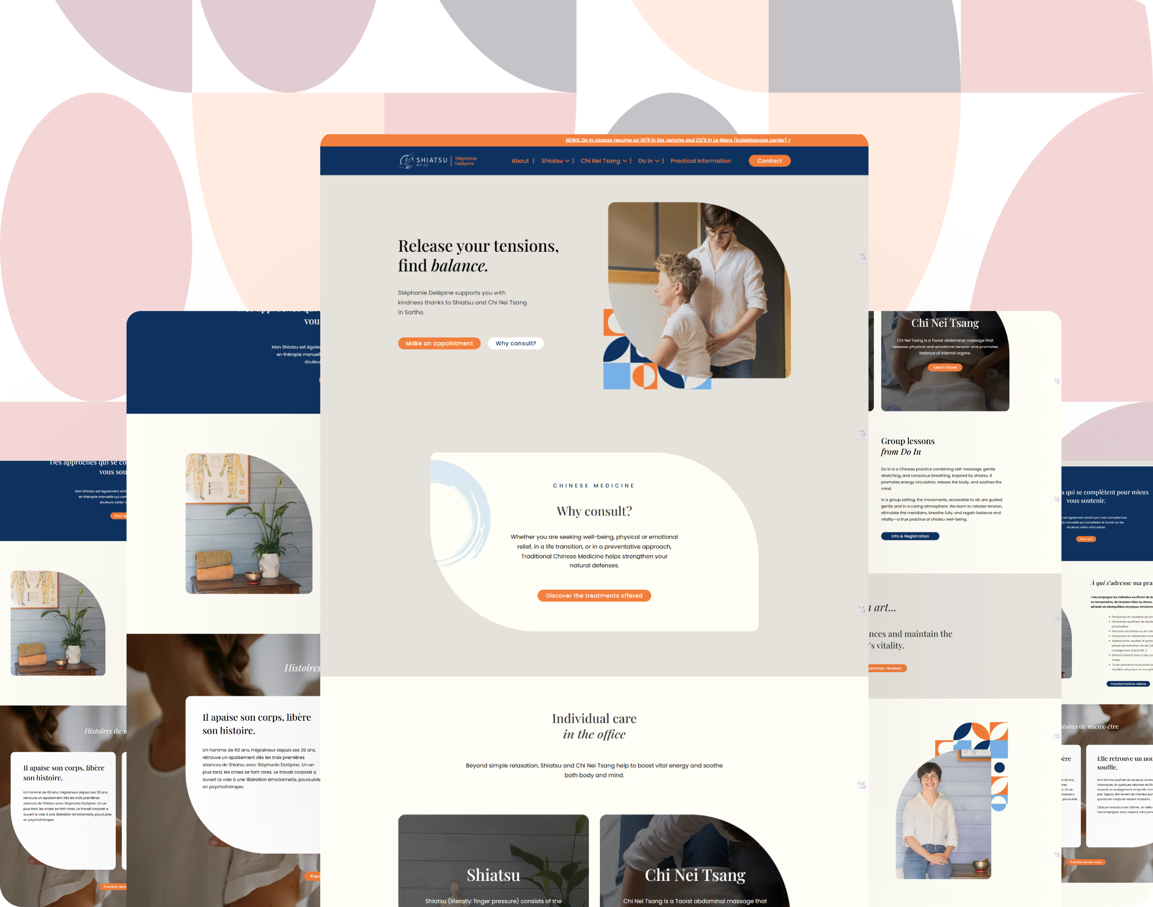 Example of Website Design For Therapy & Well Being