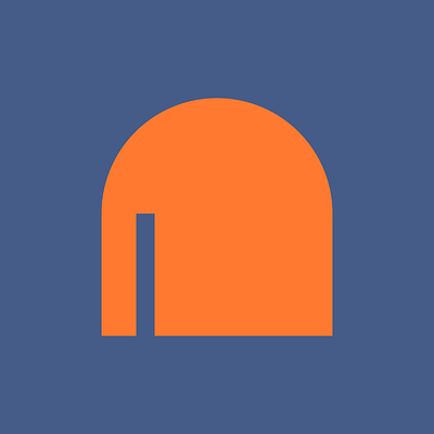 09 - lapis x pumpkin abstract advanced blue branding design figma geometric graphic design icon logo logo design minimal minimalist orange retro semicircle tech technology vector