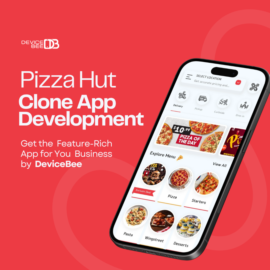 Pizza Hut Clone App Development app development dubai devicebee food delivery app development pizzahut clone app