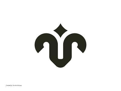 Stylish Goat Head Logo bold goat head logo branding ideas creative branding goat head goat head logo goat head mark goat head minimalist logo goat logo goat logo mark goat star logo logo logo artist logo inspiration logos minimalist design minimalist goat logo modern logo professional logo simple goat head logo tornike uchava