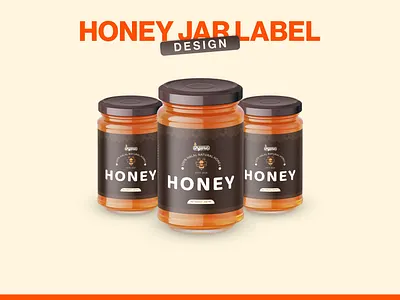 Honey Jar Label Design brand design honey jar label honey packaging jar design jar label jar label design jar packaging label design label ui labeling landing page minimal packaging packaging packaging design packaging mockup packing print design product packaging web design