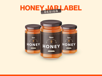 Honey Jar Label Design brand design honey jar label honey packaging jar design jar label jar label design jar packaging label design label ui labeling landing page minimal packaging packaging packaging design packaging mockup packing print design product packaging web design