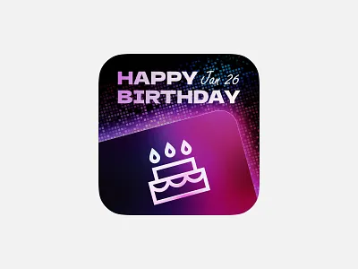 Birthday Greetings birthday card design figma gradient greeting icon noisy ui web design widget