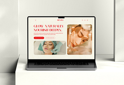 Skincare Website Hero Design ecommerce website figma figma designer hero section home page landing page skin care skin care website skin care website design ui ui design ui designer user interface ux ux design ux designer visual design web design website design website designer