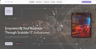 Website of IT Solution dashboard graphic design mob mobile app design ui ux web design website