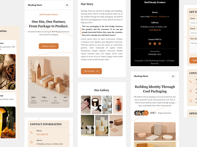 Responsive Mobile Website Product branding ecommerce inner page mobile packaging product store ui design uimobile uiux websitemobile
