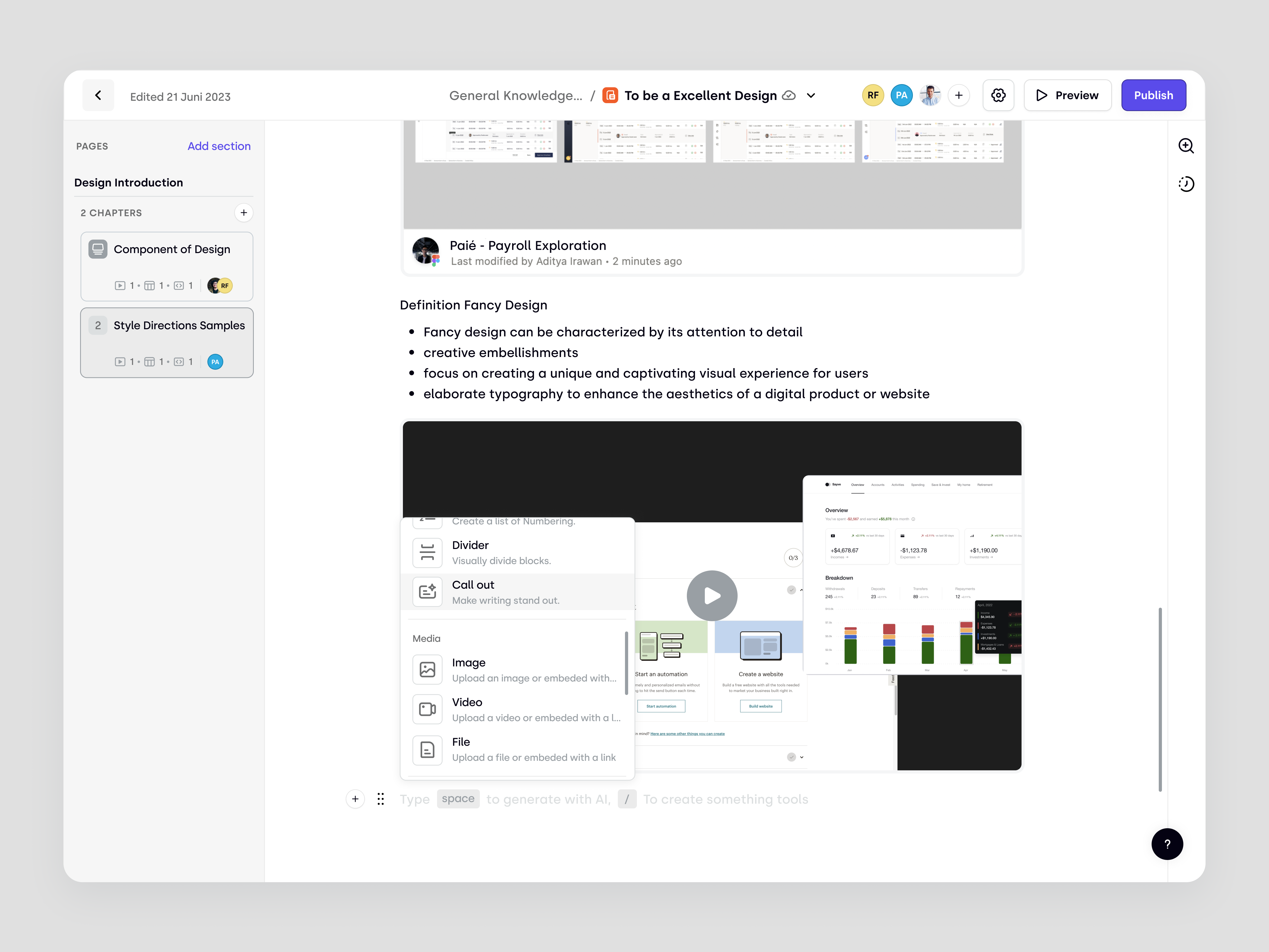 Trenning: Creating Learning Materials for eLearning Chapters content management dashboard digital learning education education platform elearning learning management system learning material learning path lms online course product design saas saas design student team training ui ux web design
