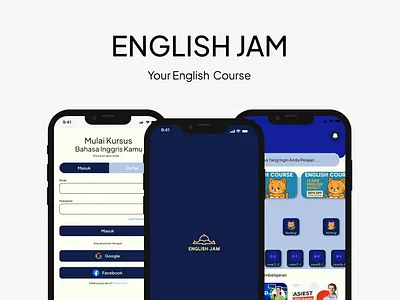 English Jam app graphic design mobile ui ux