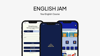 English Jam app graphic design mobile ui ux
