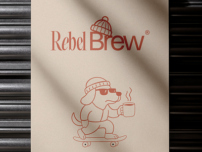 Rebel Brew | Brand Poster Design branding branding design design digitalmarketing graphic design illustration logo poster street style coffee shop vector