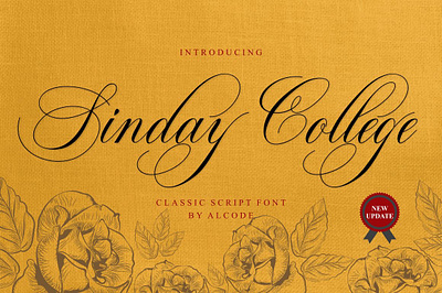 Sinday College calligraphic calligraphy calligraphy fonts connected cursive fonts decorative display elegant elegant fonts fancy fonts handwriting lettering packaging retro retro fonts script sinday college tattoo fonts wedding fonts