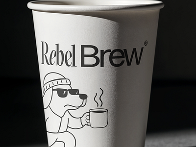 Rebel Brew | Cup of Coffee design branding branding design design digitalmarketing graphic design illustration logo street style coffee shop vector