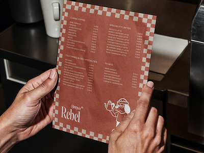 Rebel Brew | Menu design branding branding design coffee menu design digitalmarketing graphic design illustration logo menu restaurant menu street style coffee shop vector