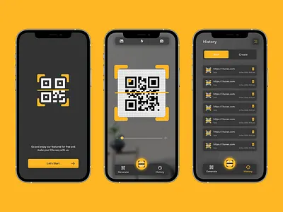 Smart QR Code Scanner App appui cleandesign darkmodeui design figmadesign figmaui mobileappdesign modernui productdesign qrcode qrcodeapp qrcodereader qrcodescanner scanandshare scanhistory scannerappdesign ui uidesign uiux