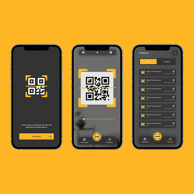 Smart QR Code Scanner App appui cleandesign darkmodeui design figmadesign figmaui mobileappdesign modernui productdesign qrcode qrcodeapp qrcodereader qrcodescanner scanandshare scanhistory scannerappdesign ui uidesign uiux