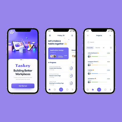 Task & Project Management App cleanui dashboardui design figmadesign managementtool mobileappdesign moderndesign modernui productivityapp projectmanagement taskmanagerapp tasktracking teammanagement ui uiinspiration uiux uiuxdesign workflowdesign