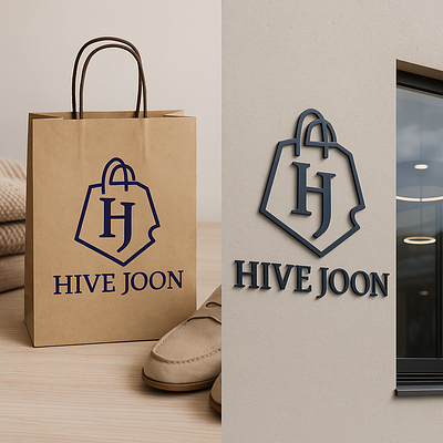 HIVE JOON your best shopping store animation branding graphic design logo