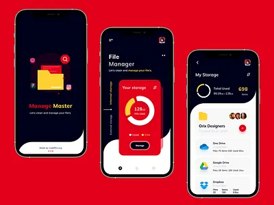 Modern File Manager App androidappdesign appdesign cleandesign cleanui cloudstorageapp dashboardui design figmadesign filemanagement filemanagerui mobileappdesign mobileui moderndesign modernui techappdesign ui uidesign uiux uiuxdesign uxdesign