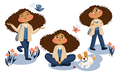 Сharacter character character vector for kids