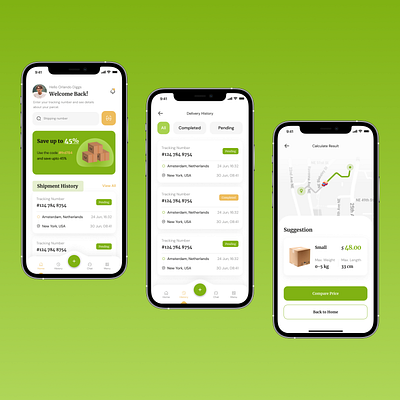 Modern Parcel Delivery App arcel tracking ui booking app ui cleanui courier app ui courier tracking app delivery app design delivery app ux design figma ui figmadesign logistics app design mobile delivery interface mobile ui design mobileappdesign modern mobile app modernui parcel delivery app parcel service app real time tracking app uiux