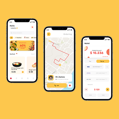 Modern Food Delivery App appdesign cleanui deliveryapp figmadesign foodappdesign fooddeliveryapp foodorderingapp foodtech mobileappdesign mobileappui mobileux modernui ondemandapp restaurantapp userexperience uxdesign uxuidesign