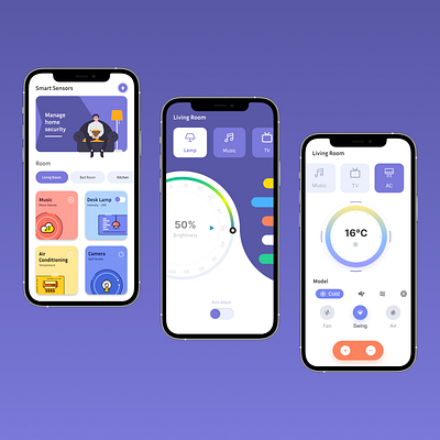 Smart Home Control App darkmodeui figmadesign homeautomationui homesecurityapp hometechapp iotappdesign mobileappdesign mobiledashboard modernui smartcontrolapp smartdevicecontrol smarthomeapp smarthomedashboard smarthomeui thermostatui ui uidesign uxdesign
