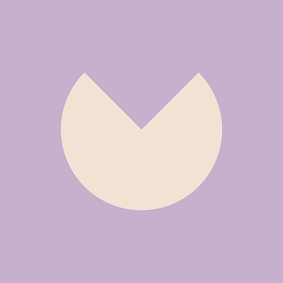 10 - lilac x almond abstract branding calm concept design geometric graphic design icon lily pad logo logo design minimal minimalist muted pastel purple simple vector white