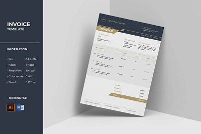 Business Invoice Template billing form brand stationery business invoice corporate invoice invoice form multipurpose order invoice receipt stationery word