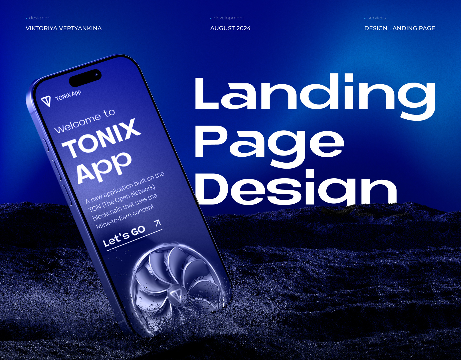 TONIX App - Blockchain Website Design bitcoin blockchain crypto crypto landin page crypto web site cryptocurrency figma interface landing page token ton toncoin ui uiux web design website website design