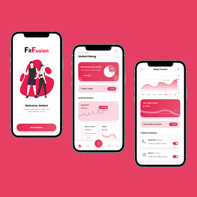 Modern Health Tracker App activitytracker appui calorietracker cleandesign dailytracker dribbbleui figmadesign fitnessapp fitnessgoals healthapp mobileappdesign modernui sleeptracker stepcounter uiuxdesign userexperience uxinspiration waterintakeapp wellnessapp