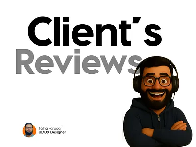 UI/UX - Client's Testimonials ⭐⭐⭐⭐⭐ app figmaui toprateddesigner ui uiux uiuxdesign uxprototyping uxui webapp