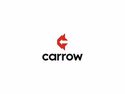 c + arrow in negative space arrow c c letter design logo minimal minimalist monogram negative space simple symbol