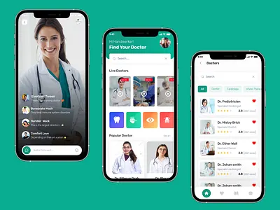 Doctor Appointment App appconcept appdesign appointmentappui bookingappdesign cleanui designinspiration doctorappointmentapp doctorbooking figmadesign healthcareapp healthcareui healthtech medicalapp minimaldesign mobileappdesign modernui patientapp telemedicineapp uiux