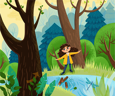Walk in the forest for kids