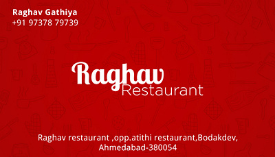 Business Card Design ahmedabad food branding food business card template minimal food brand stationery red theme restaurant card restaurant branding design india