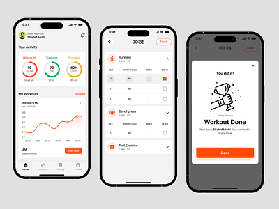 Betterfit – Workout & Fitness Tracker App app design application exercise fitness fitness app fitness tracker healthy lifestyle mobile app routine tracking app ui ux wavespace webdesign weight loss wellness workout workout app workout tracker