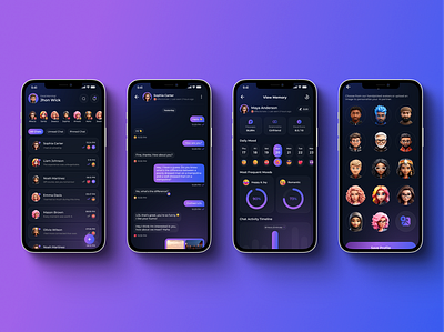 Modern Chat App androidappui chatappui chatappux chatinterface cleanmobileui cleanui darkmodeui dribbbledesign figmadesign lightmodeui messagingappdesign mobileappdesign modernui realtimechatapp uiux uxdesign uxuidesign voicemessageui
