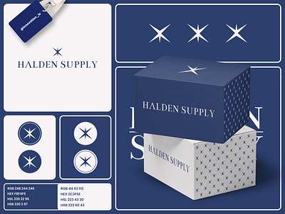 HALDEN SUPPLY brand identity branding graphic design logo packaging watches