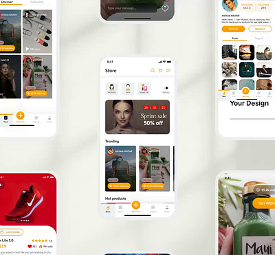 DERB - Livestream E-commerce App animation cart customer e commerce fashion livestream market marketing mobile app motion graphics online shopping products reaction shop keeeper shopping social app store ui design vendor