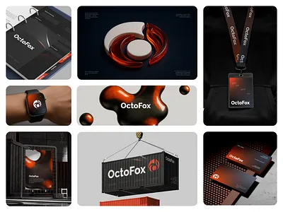 Octofox - Brand Identity Concept Collage agency logo brand identity branding business logo design flat logo freelancer graphic design illustration logo logo for sale media agency media house media logo premium premium branding simple logo startup logo tech branding tech logo