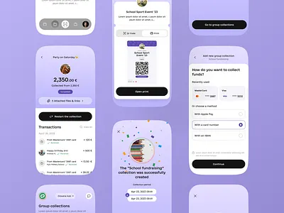 Group Fundraising App UI app app design bank banking design finance finance app fintech fintech app mobile mobile app ui ux
