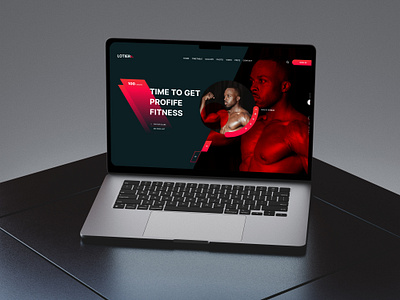 Fitness website LOTIERs. logo motion graphics ui