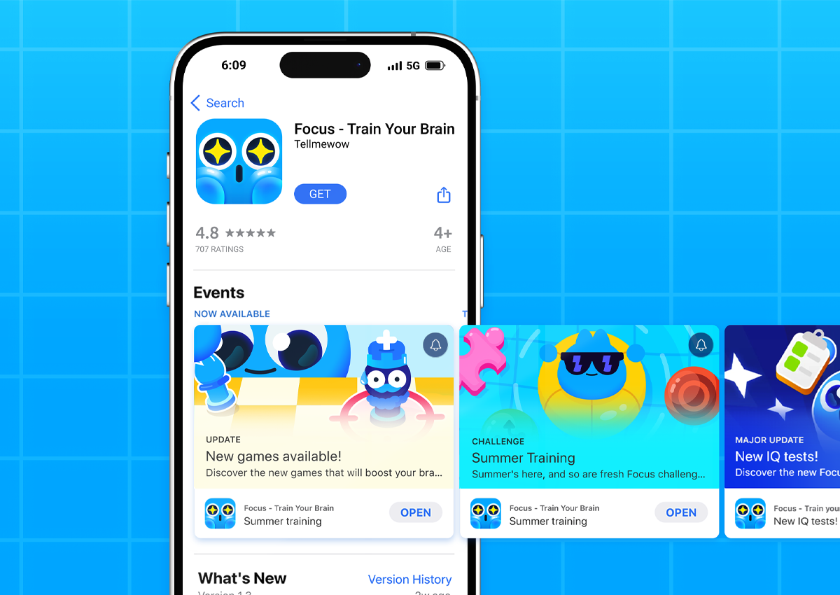 Focus - 🧠✨ App Store Event Artwork app brain branding cute design event graphic design illustration ios iphone mascot ui vector