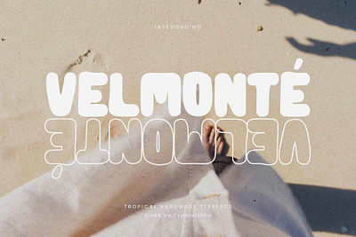 Velmonte | Bold Tropical Typeface boho font bold font branding branding font calligraphy design graphic design raounded font summer font tropical font typography
