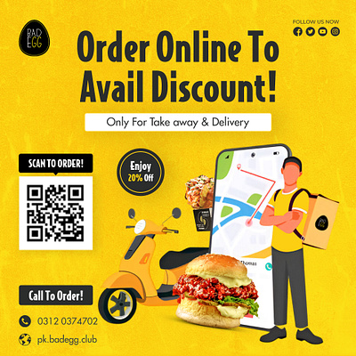 Order Online SMM Post creatives order online poster design smm post smm strategy